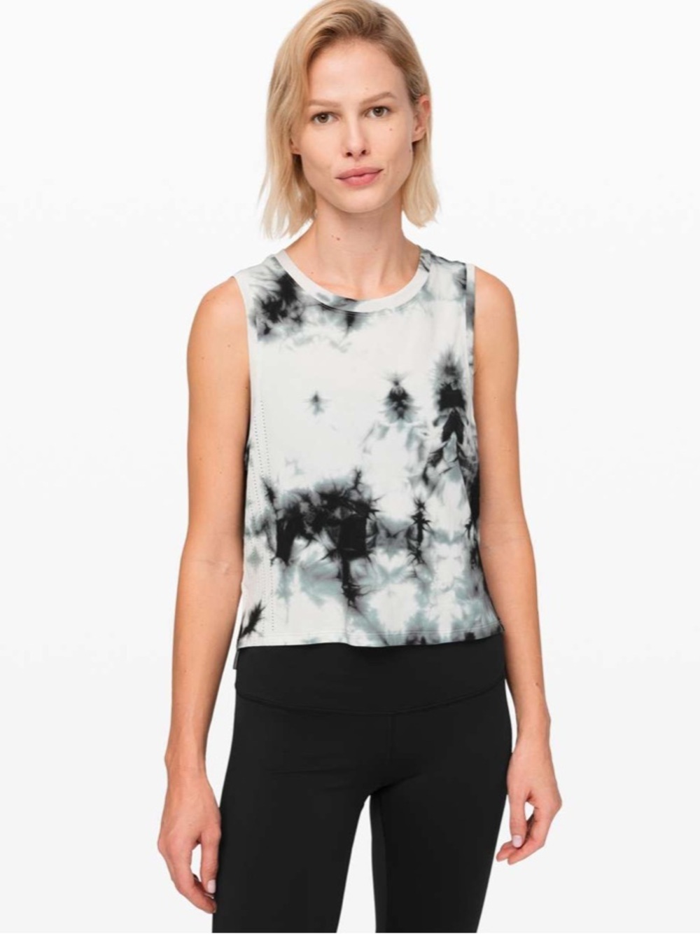 Lululemon Train to Be Tank *Shibori Deep Coal Tie Dye Size Small